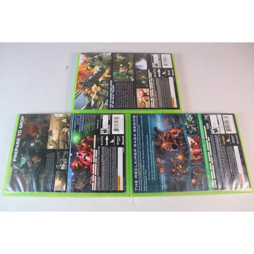3 games: Halo, 3, 4, Halo 3 ODST (Microsoft Xbox) Authentic, tested